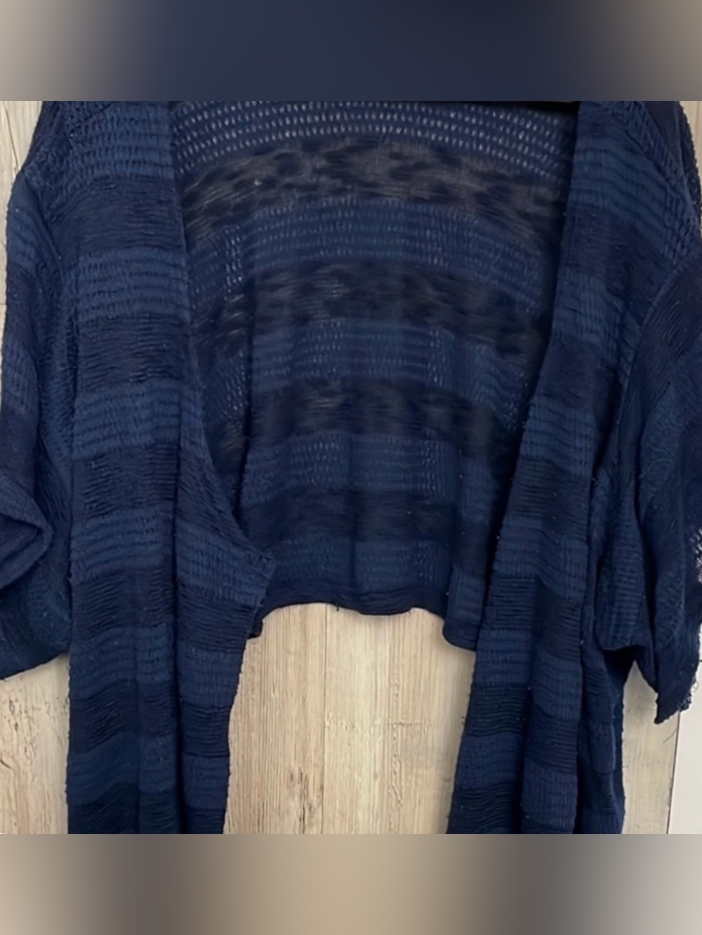Cropped Navy Blue Tunic